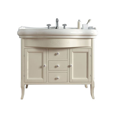 Ensemble de meuble-lavabo simple 39,4 "Retro