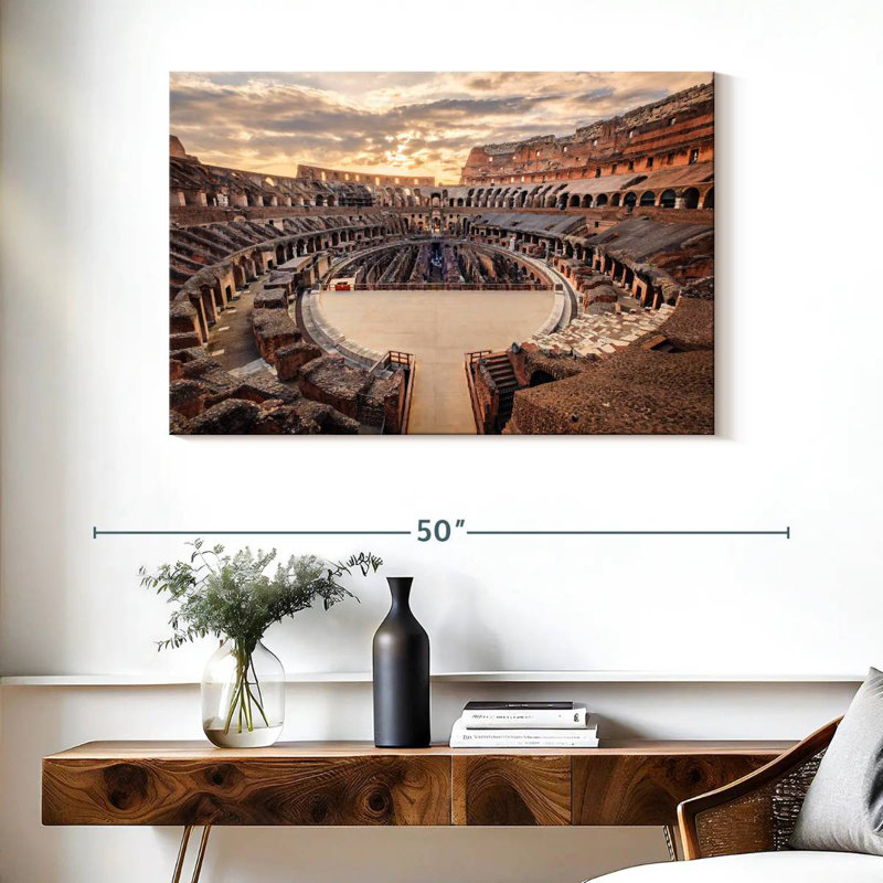 Ravi Colosseum At Sunset, 26" H x 39" W