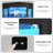 Corner Display Cabinet with Glass Doors, Corner Cabinet with 3 Color LED Lights