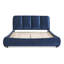 Structure de lit rembourrée, style minimaliste moderne avec tête de lit éponge compressée dodue, velours brillant et support de pieds robuste, matelas non inclus-142013410-142013409