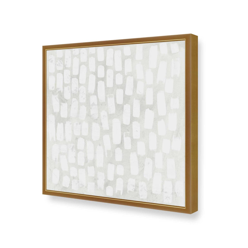 Airy Repetition I, reproduction sur toile dans un cadre, H 21,75 po x l 21,75 po, Or poli
