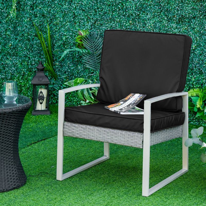 Outdoor Seat Cushion Set, Black