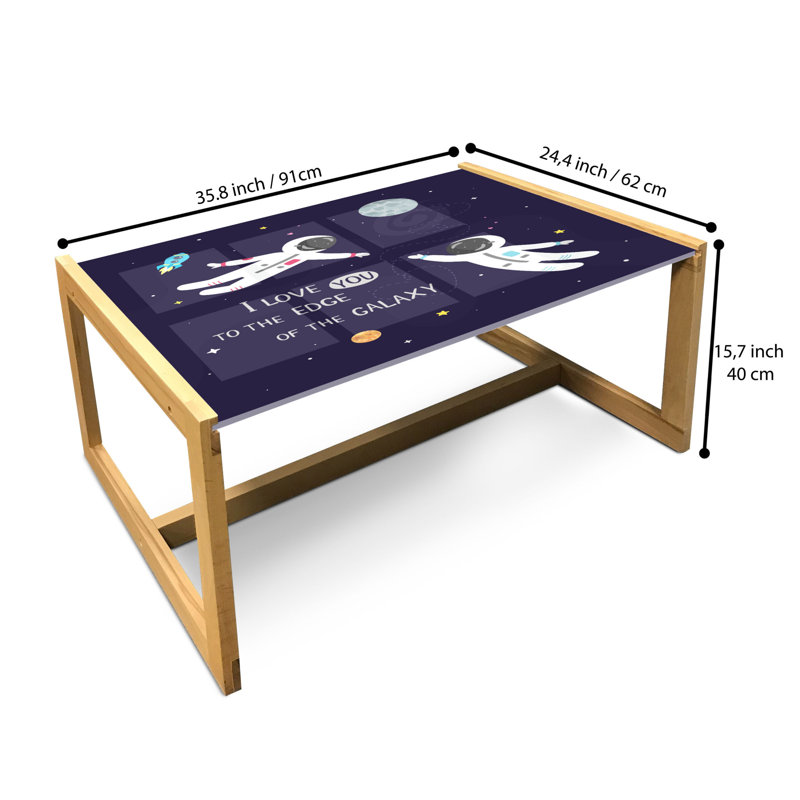 Jahmaal Sled Coffee Table, 90cm H x 62cm W x 40cm D
