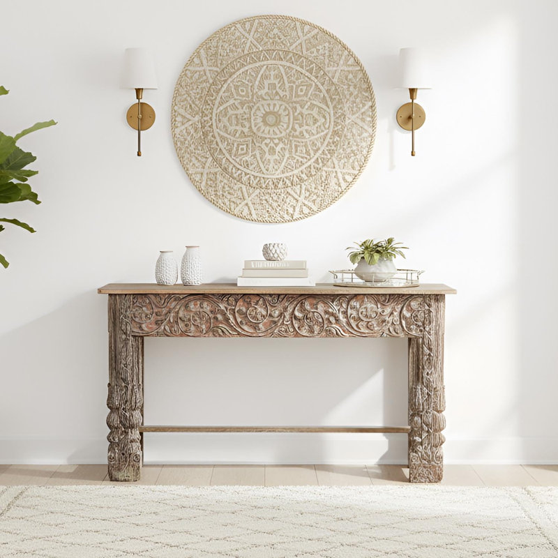 Console en bois de teck 60 po