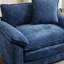 Fauteuil d'appoint moderne avec repose-pieds en chenille-846004389