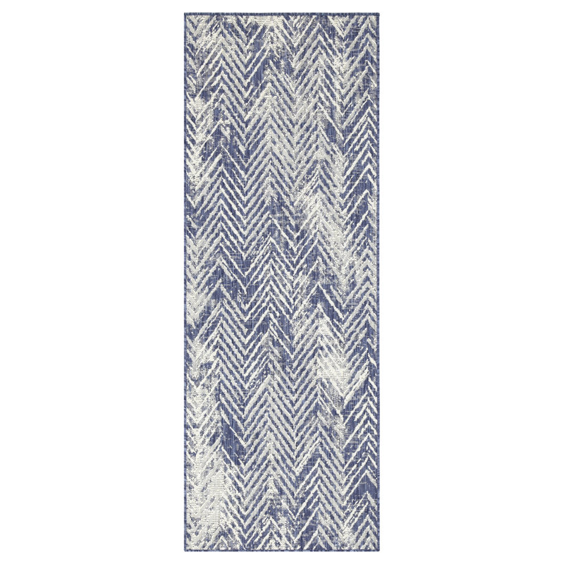 Sunshine Gchar2010 Blue Area Rug - 2 Ft. 7 In. X 3 In., Polypropylene , , Stain , Fits All Styles Collection, Indoor/Outdoor