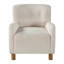 Fauteuil capitonné avec pieds en bois-1140953156