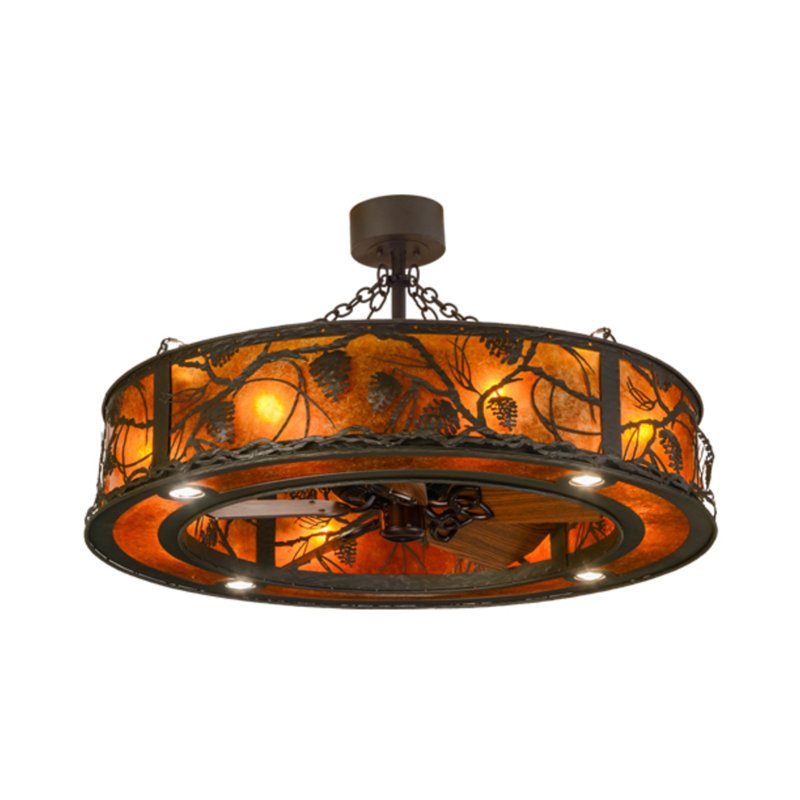 Whispering Pines Downrod Ceiling Fan