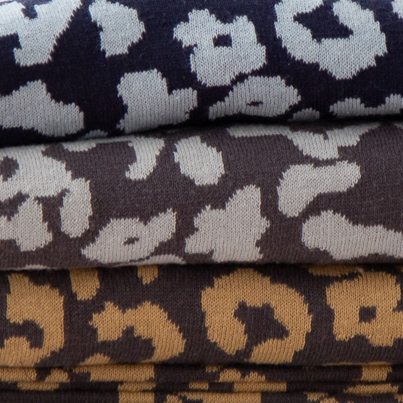 Knitted Throw Blanket, Charcoal