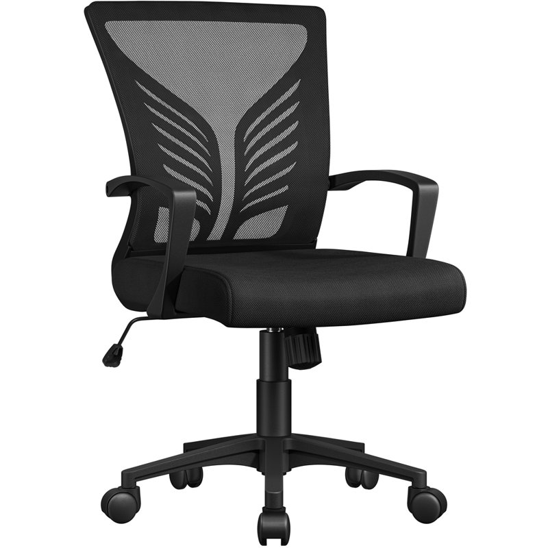Polyester Office Chair, Black