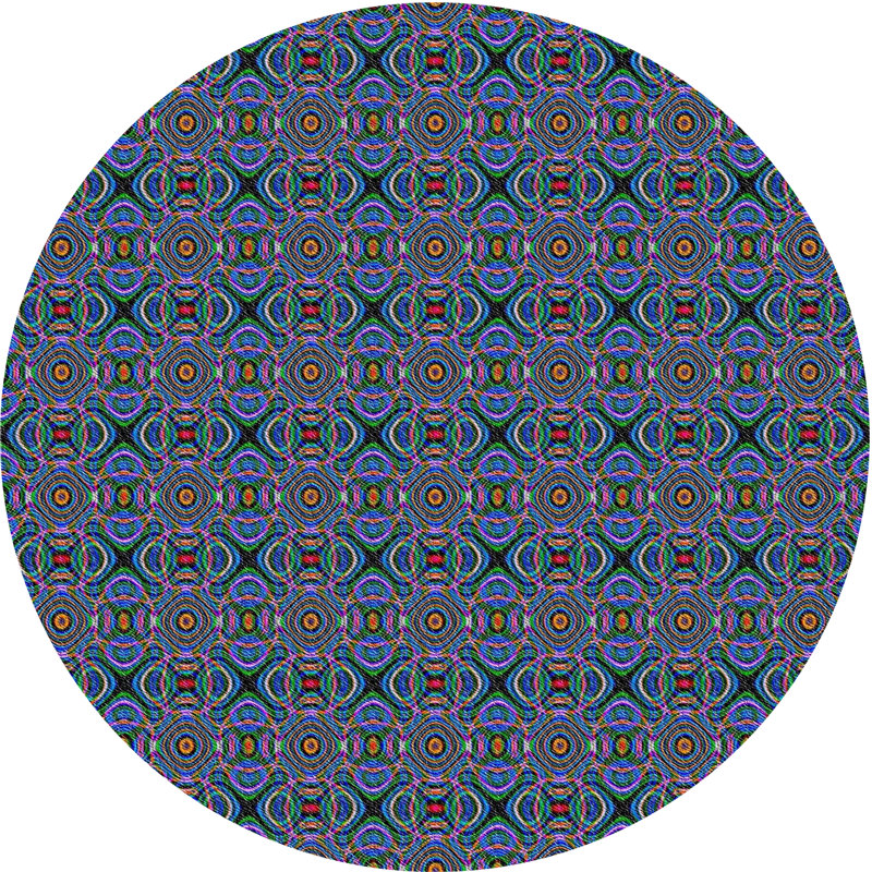 Peterkin Geometric Indoor Rug, Round 4'