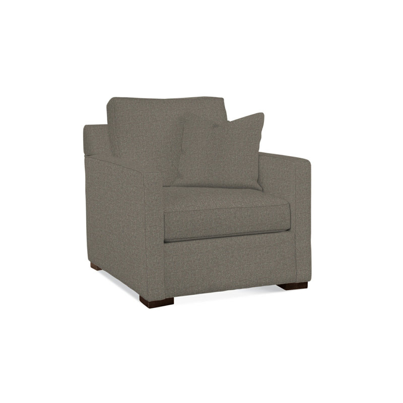 Bel-Air Chair, Java Finish, Gray Sugar Performance; 0863-84
