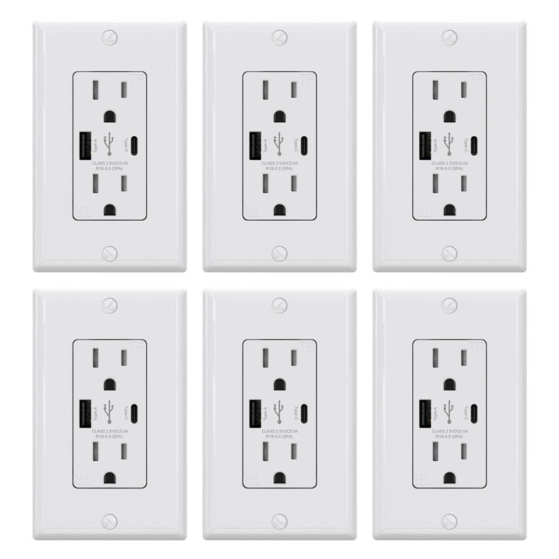 Prise murale USB, 6