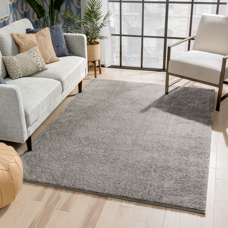 Rainbow Solid Colour Sheepskin Shag Area Rug, Rectangle 120 x 160cm