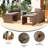 Indoor And Outdoor Modular Loveseat Sofa Set With Table And Ottomans-372554844