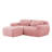 80.3" L-Shaped 2-Seater Sofa with Ottoman-1815100765
