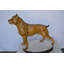 Statue Thielen Pitbull en bronze coloré - Taille: L 33 po x l 10 po x H 26 po.