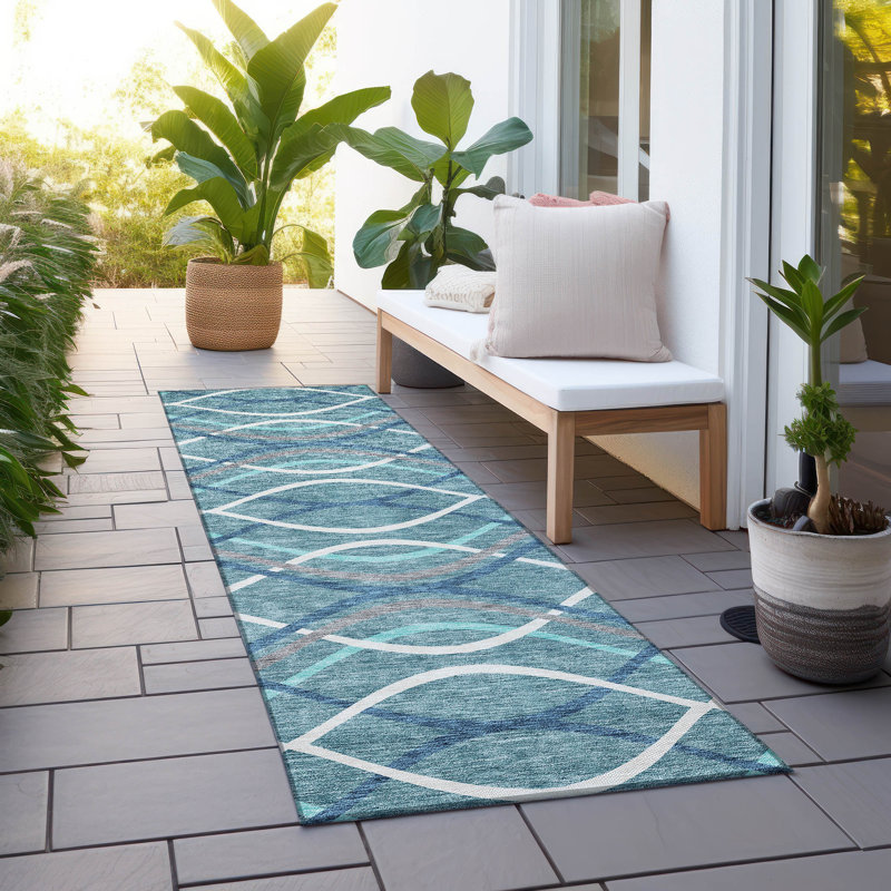 Tapis tissé à la machine Lamanna , Tapis de couloir 2 pi 3 po x 7 pi 6 po