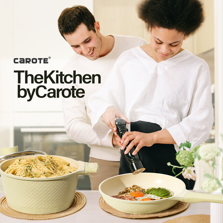 Carote Carote Nonstick Induction Cookware Set 10 Piece, Healthy Non Stick  Pots and Pans Set PFOS, PFOA Free, Wayfair