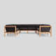 Haven Teak 8 - Person Modular Patio Conversation Sets with Cushions
