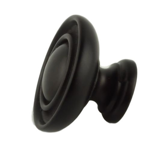 (5 Pack) 1-1/4 inch Centre Peak with Two Rings Knob Verdigris, Oil Rubbed Bronze