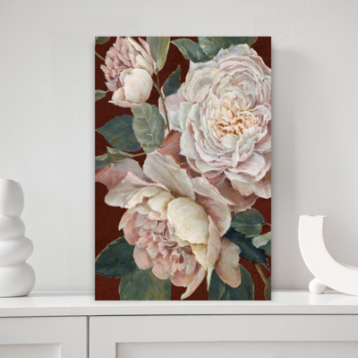«Blossoms Against Rich Earth», art mural contemporain abstrait