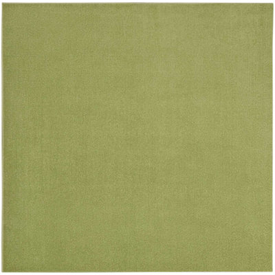 Mullican Sandy Solid Green Easy Care Indoor/Outdoor Area Rug