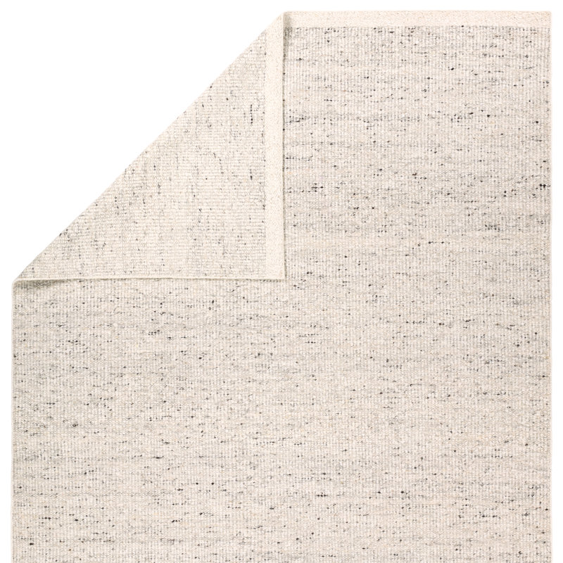 Jaipur Living Amgala LEO15 Handmade Solid Ivory Area Rug (8'x10'), Rectangle 10' x 14'