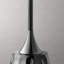 Metal side table with geometric pattern top and hammered base Cheryll