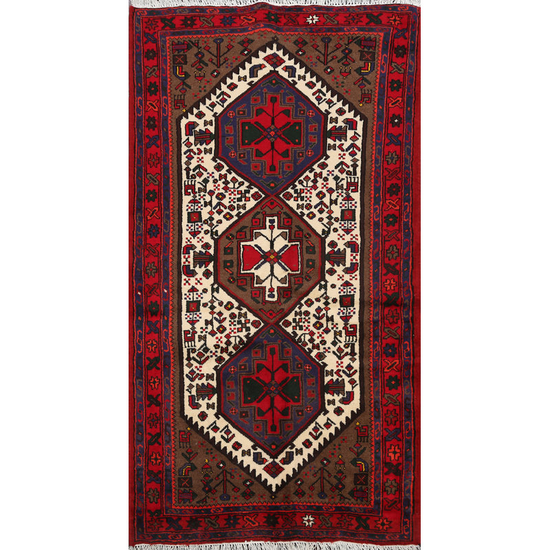 Tapis tribal à motif géométrique traditionnel 3 x 5