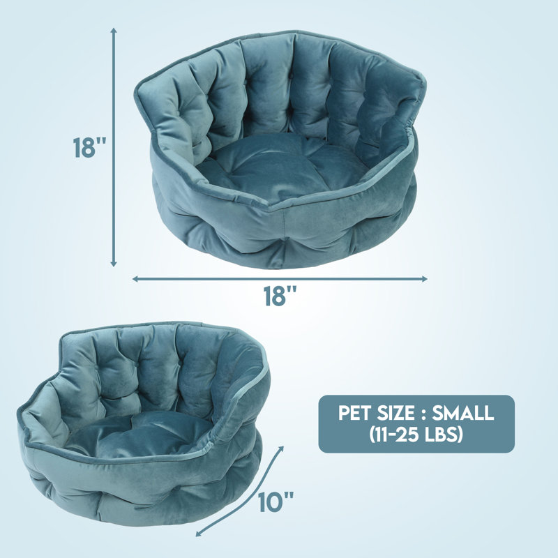 Lit pour tout-petits en velours touffeté Ketchum, Bleu sarcelle