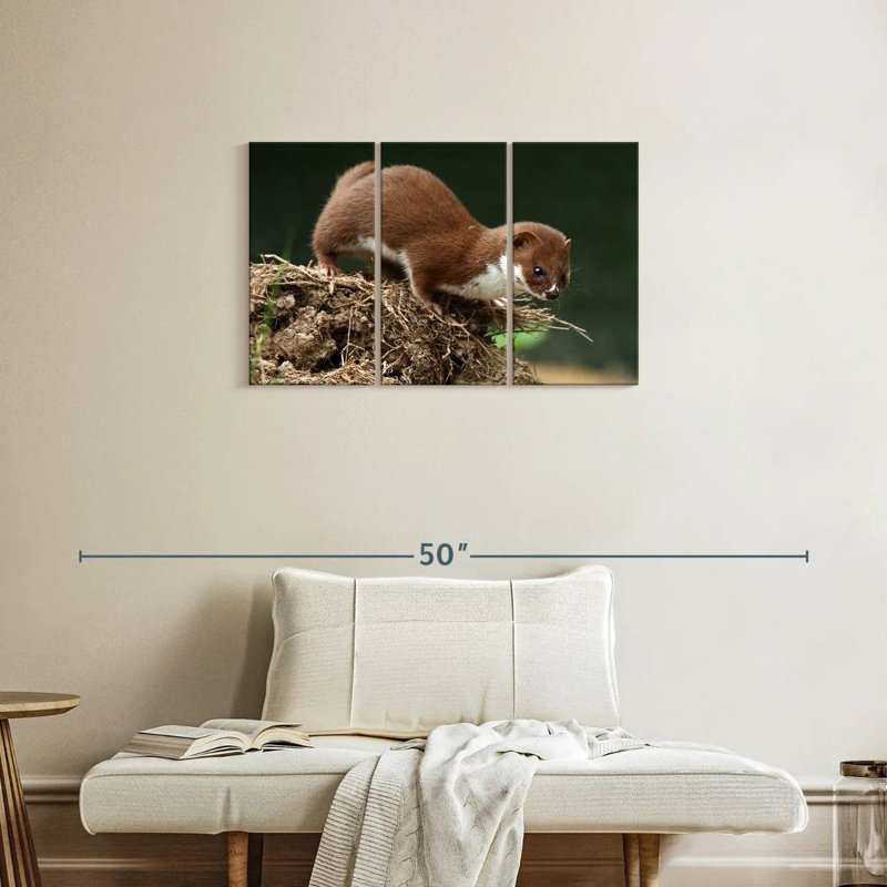 Food Hunting Weasel, 20" H x 33" W