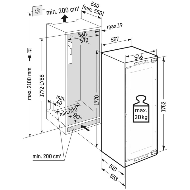 Built-In Multi-Temperature Wine Cabinet