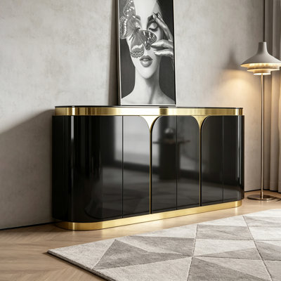 Modern Luxury Elliptical Classification Sideboard