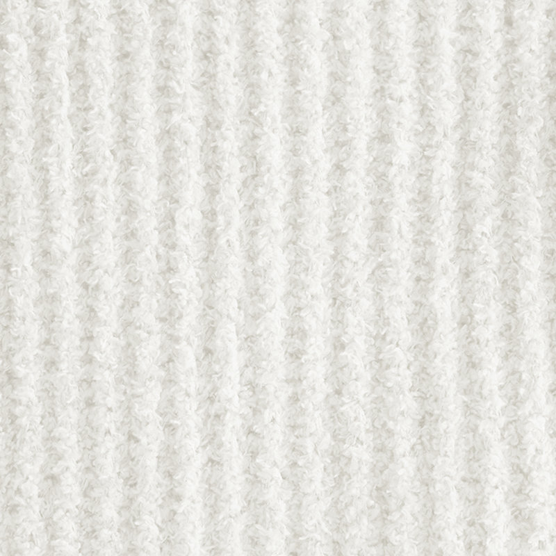 Jeté doux et moelleux en peluche pour canapé et lit, White