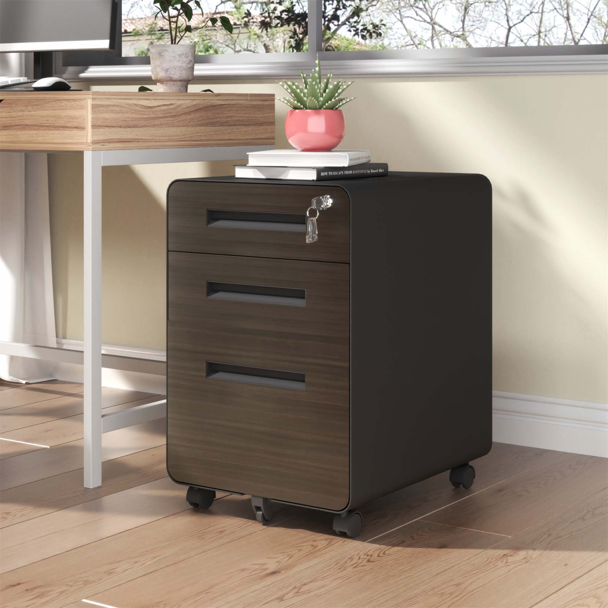 Latitude Run® Light Grey Shaker Solid Wood Double Doors Base Cabinet ...