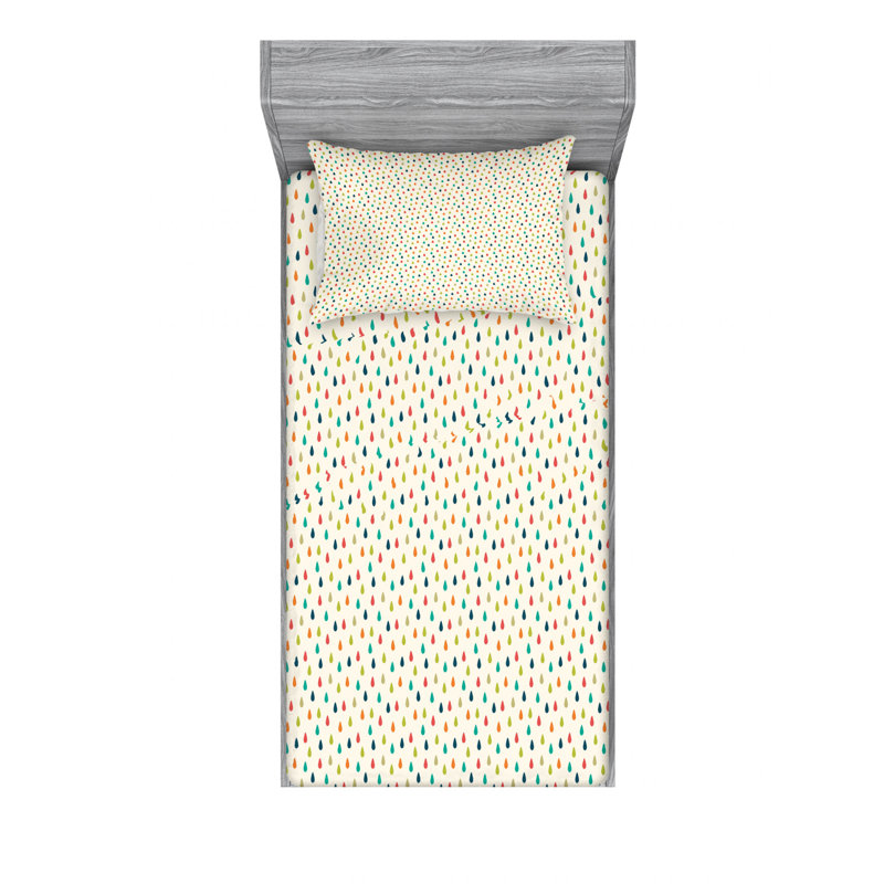 Microfiber Sheet Set, Twin Sheet Set with Fitted Sheet