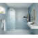 Maven 30 in. x 86.75 in. Fully Frameless Arched Fluted Single Fixed Shower Panel
