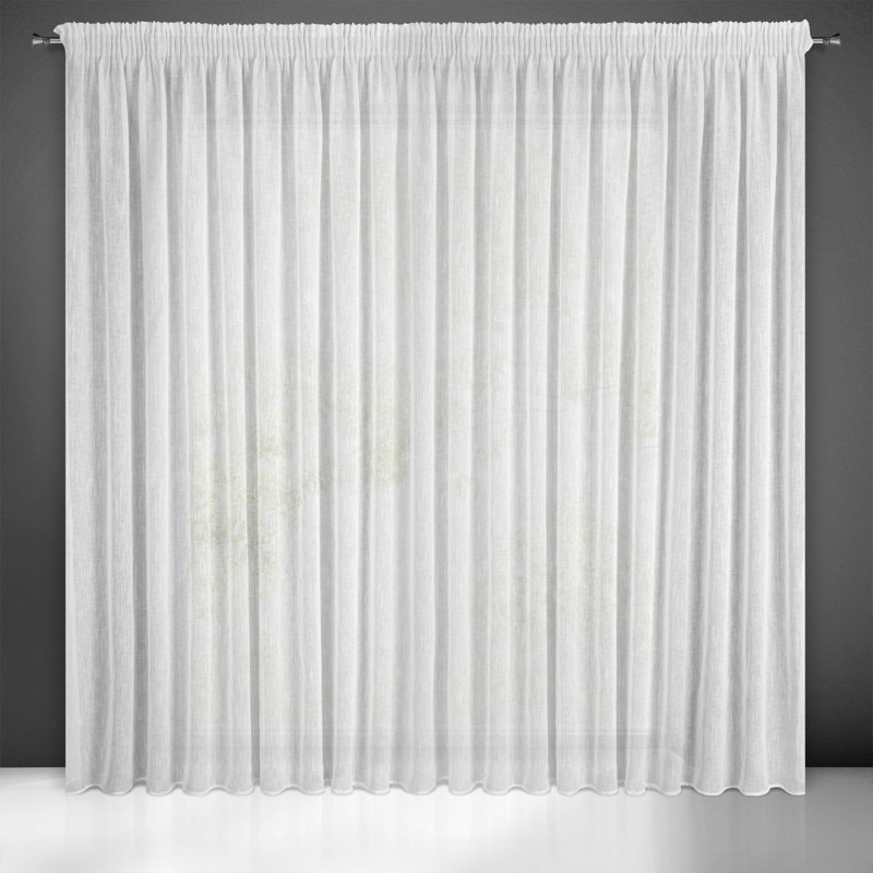 Kametra Sheer Curtain Single Panel, 270cm H x 300cm W