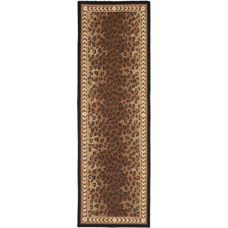Altman Hand Hooked Wool Animal Print Rug