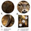 «Brown Deer Portrait Vibrant I», art mural en métal animaux-1103254446