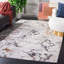 Tapis géométrique gris clair / noir Milstein-1426847525