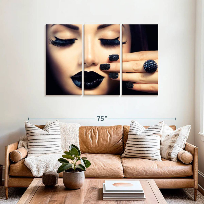 Shuttleworth Black Themed Makeup, 36" H x 57" W