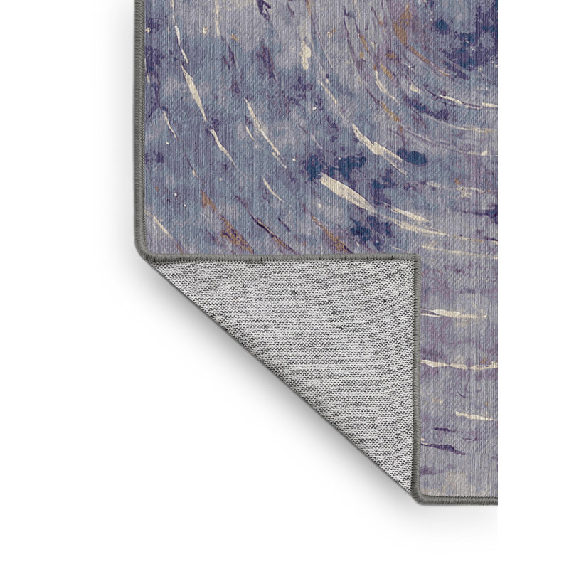 Tapis mauve lavable à la machine, Rectangle 8 pi x 12 pi