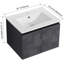 Meuble-lavabo simple 24,02 po avec dessus en céramique Applebaum