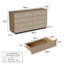 71'' W 8-Drawer Dresser With Spacious Storage And Modern Design