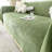 Chenille Sofa Cover With Tassel Ball, Durable, Stain Resistant