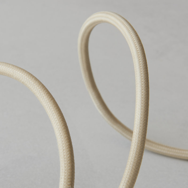 Elton Cable Set for B22 lightbulb, Brass/Beige