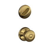 Georgian Interior Knob and Single Cylinder Deadbolt Thumbturn Set (Exterior Portion Sold Separately)