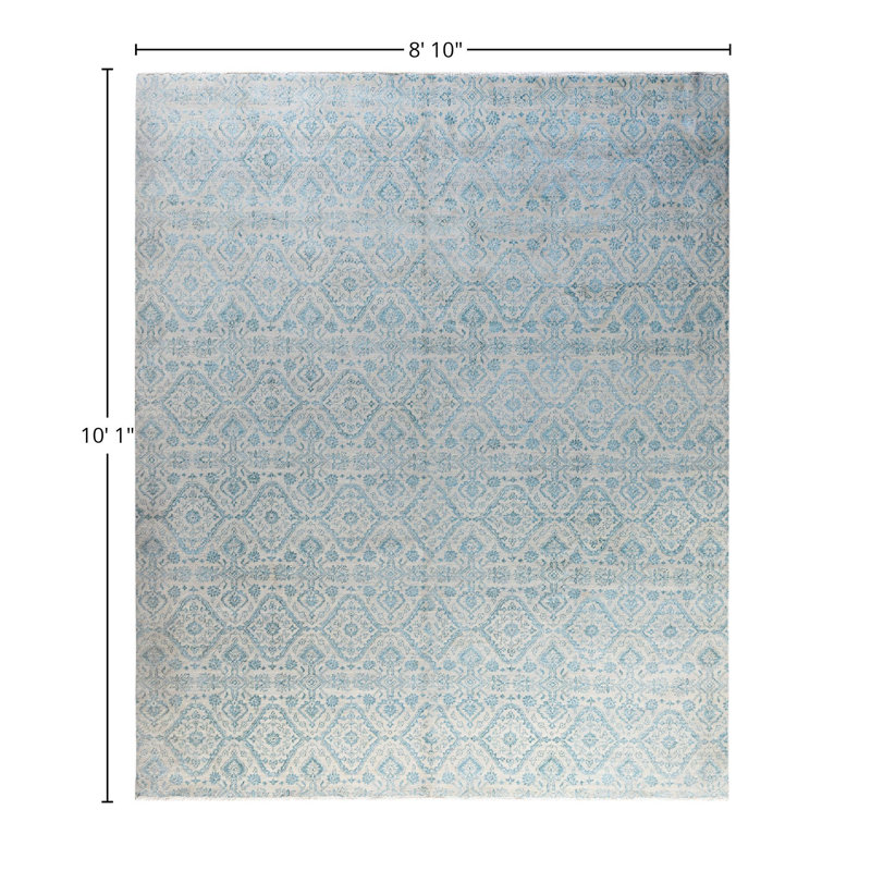 Overdyed One-of-a-Kind 8' 10" X 10' 1" Hand Knotted Area Rug